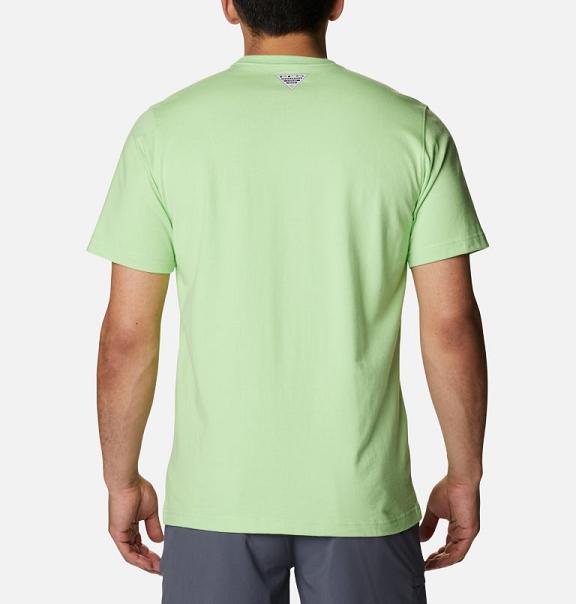 Columbia T-Shirt Herre PFG Grøn Blå SEVJ54276 Danmark